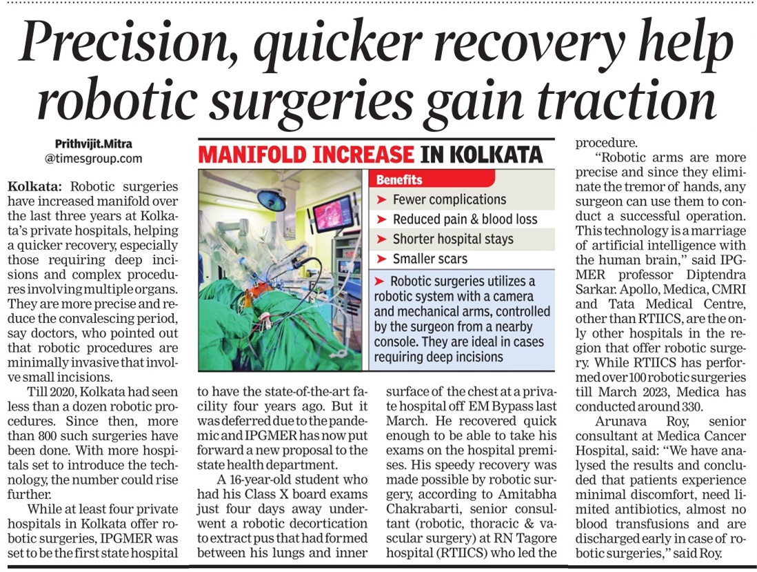 Precision, quicker recovery help robotic surgeries gain traction